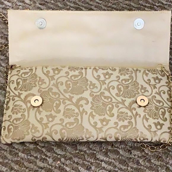 Vintage sequence floral print evening clutch bag Preowned - Picture 4 of 4